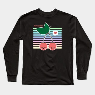 Kawaii Cherries Long Sleeve T-Shirt